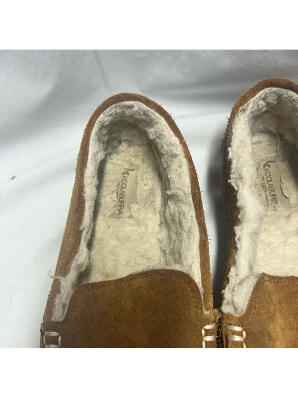 Koolaburra by Ugg Women's US 7 UK 5 Brown Suede Slip On Moccasin Slippers - Picture 3 of 9